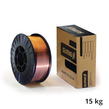 Arame de solda MIG 0,80 MM (AWS A5.18 ER70S 6) (15 KG) Arame de solda MIG 0,80 MM (AWS A5.18 ER70S 6) (15 KG)