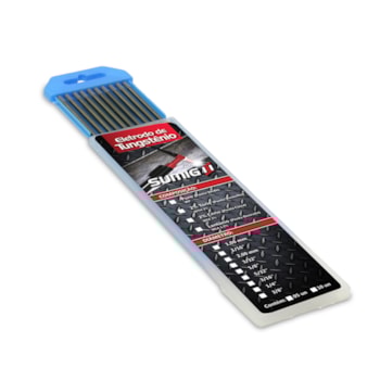 Eletrodo de Tungstênio Com LA 1,59 mm 1/16 (Dourado) (10 UNIDADES) Eletrodo de Tungstênio Com LA 1,59 mm 1/16 (Dourado) (10 UNIDADES)