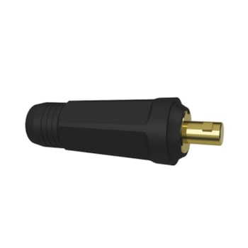 Engate rápido p/ emenda de cabos 12,8mm macho Engate rápido p/ emenda de cabos 12,8mm macho